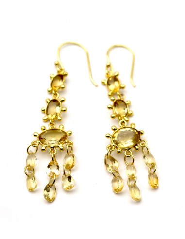 BOUCLES D'OREILLES CAPUCINE CITRINE à prix réduit toute l'année