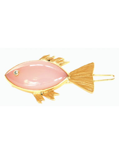 BARRETTE POISSON QUARTZ ROSE offre 