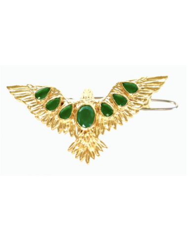 BARRETTE EAGLE ONYX VERT JUSQU'A -70%! 