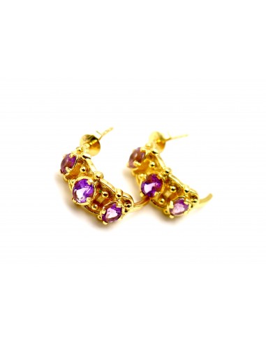 BOUCLES D'OREILLES SAMSARA AMETHYSTE En savoir plus