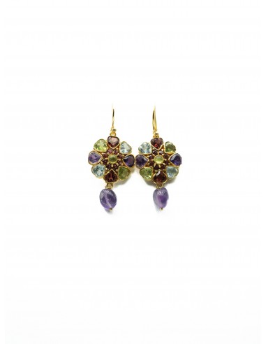 BOUCLES D'OREILLES DONA GRENAT soldes