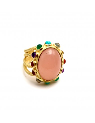 BAGUE ADELLA QUARTZ ROSE de technologie