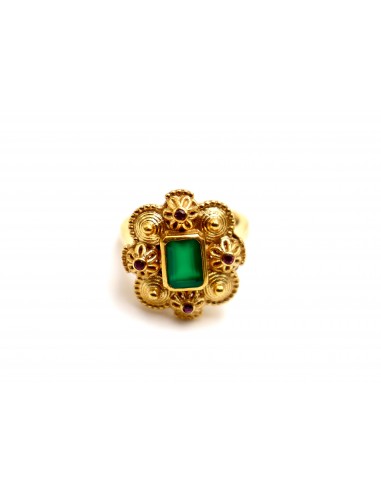 BAGUE ARKITA ONYX VERT destockage