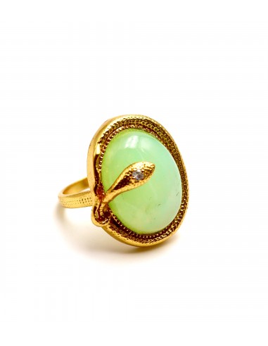 BAGUE GAIA CHRYSOPRASE français