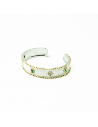 BRACELET VICTORIA ARGENT ONYX VERT Amélioration de cerveau avec