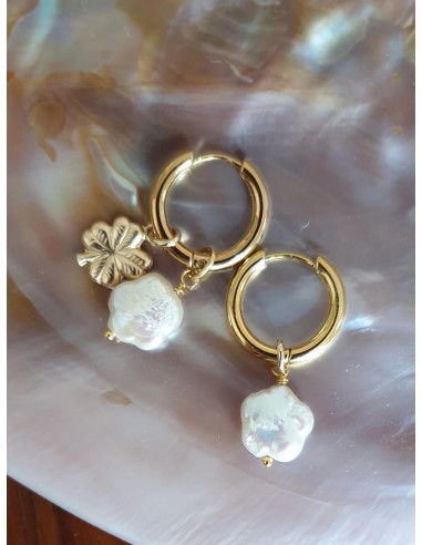 Boucles D'Oreilles Perles Fleur Comparez et commandez 