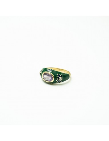 BAGUE ISHA EMAIL VERT AMÉTHYSTE prix pour 