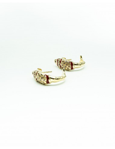 BOUCLES D'OREILLES HERA ZIRCONS ROUGE est présent 