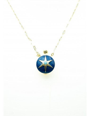 COLLIER NORA EMAIL BLEU Comparez plus de prix