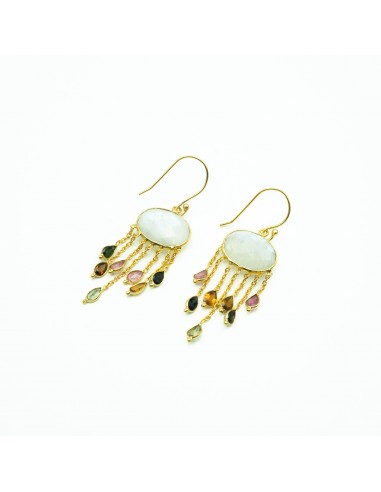 BOUCLES D'OREILLES KIA PIERRE DE LUNE les ligaments