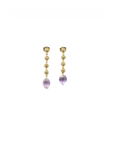 BOUCLES D'OREILLES KIMIA AMÉTHYSTE soldes