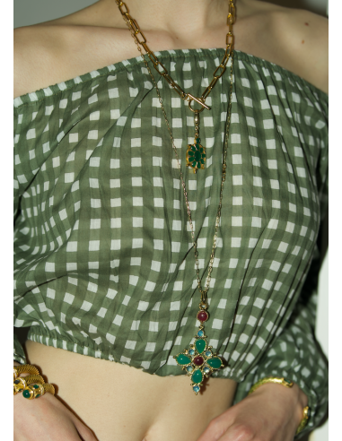 COLLIER LARA ONYX VERT ouvre sa boutique