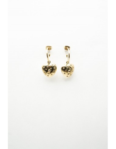 BOUCLES D'OREILLES LOVEA TOURMALINE ROSE destockage