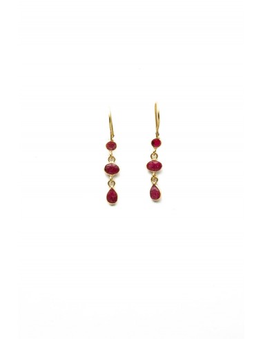 BOUCLES D'OREILLES AURELIA RUBIS prix