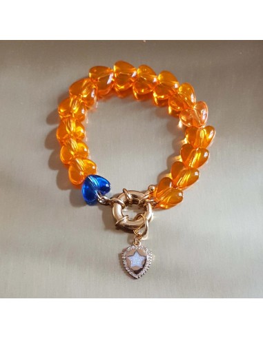 Bracelet Orange Star rembourrage situé sous